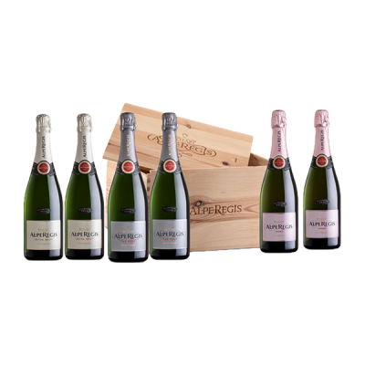 Confezione regalo in legno da 6 bott. MISTE  AlpeRegis
